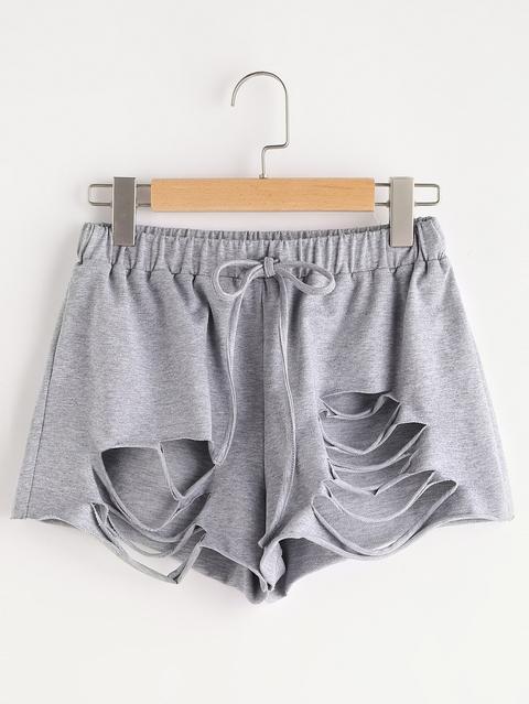 Pantaloncini Con Cavo Si Rompe - Grey