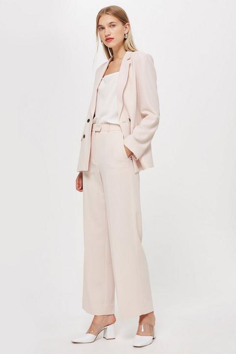 Blush Slouch Suit Trousers