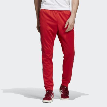 adidas sst tracksuit red