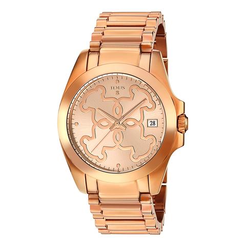 Reloj Mossaic De Acero Ip Rosado