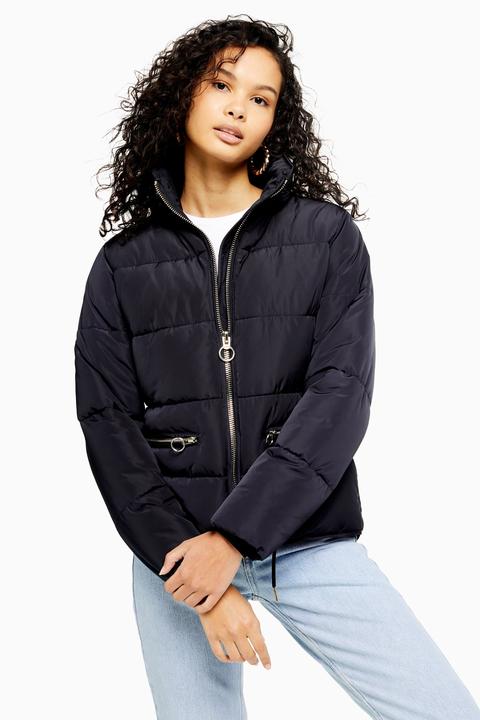 petite puffer jacket with hood