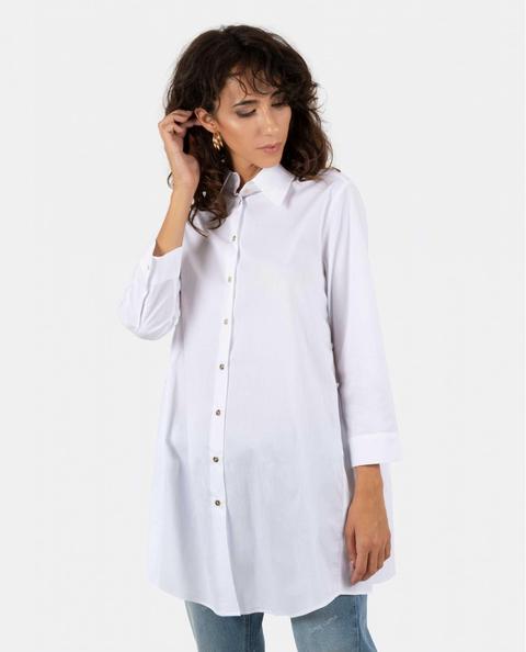 Camisa Popelín Blanco