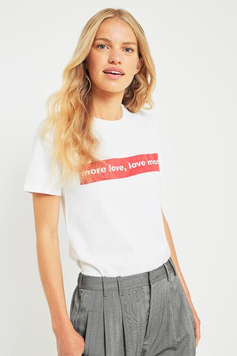 Urban Outfitters More Love, Love More Red T-shirt - Womens L