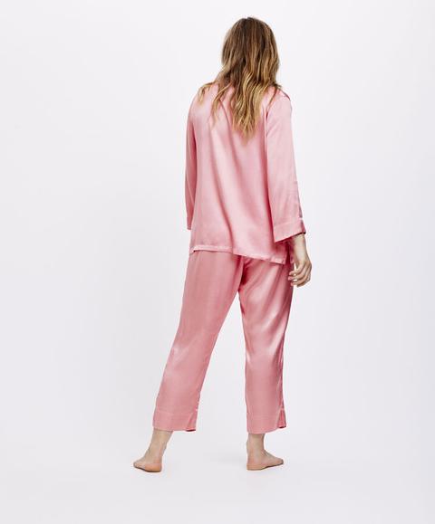 Pantaloni Rosa A Tinta Unita