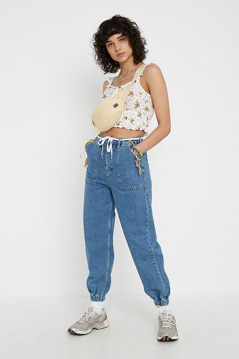 Bdg Luca Jogger Jeans - Blue 27w At Urban Outfitters