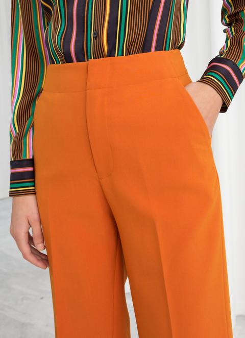 Mid Rise Tailored Trousers