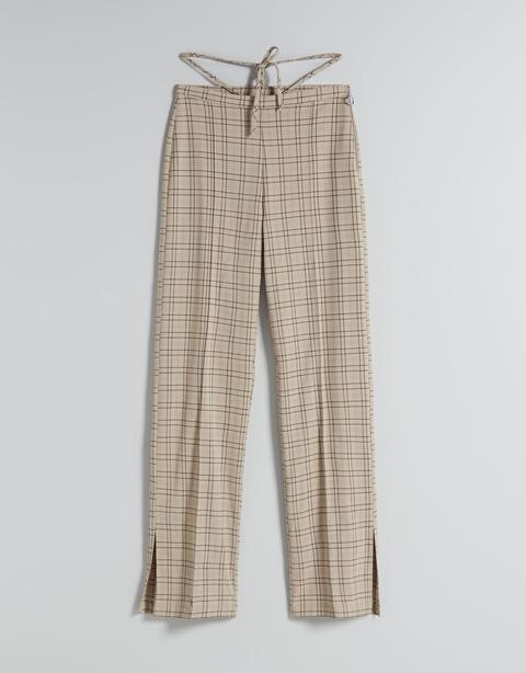 Pantalón Wide Leg Tiras