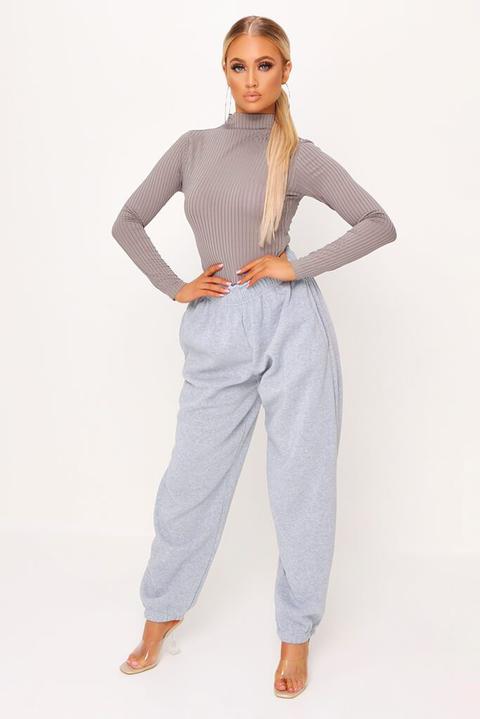 Grey Oversized 90s Joggers , Grey