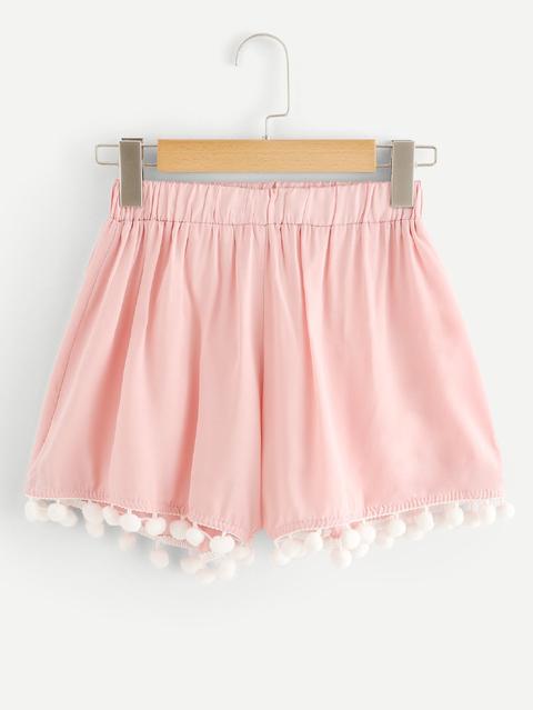 Shorts Pom-pom Hem