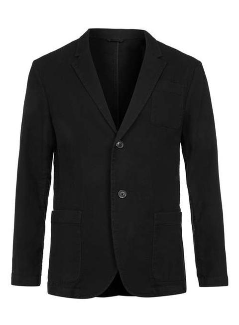 Black Waffle Texture Deconstructed Blazer