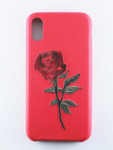 Embroidered Rose Iphone Case