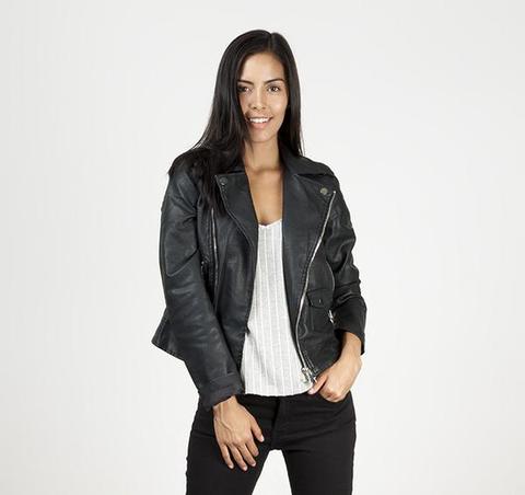 Chaqueta Biker Negra