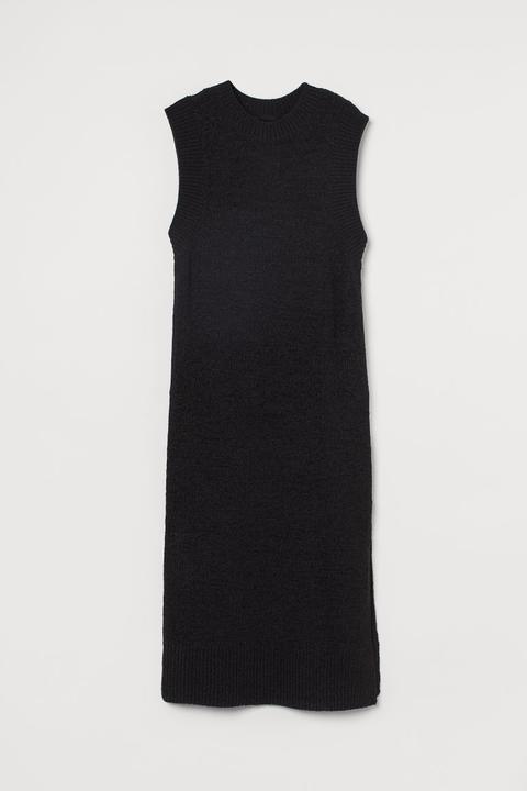 Knitted Dress - Black