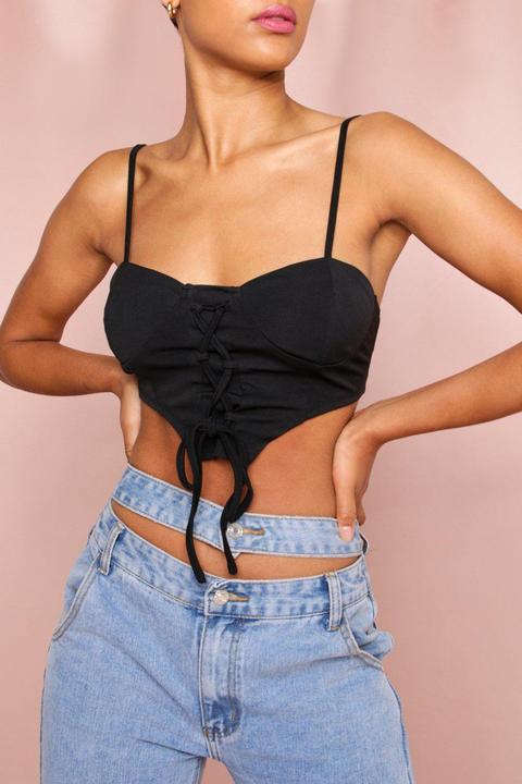 Lace Up Corset Top