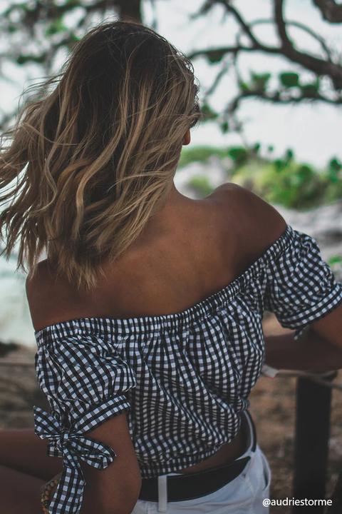 Off-the-shoulder Crop Top