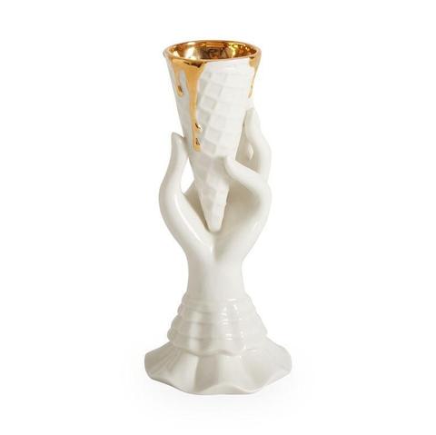 Jonathan Adler Gilded I-scream Vase