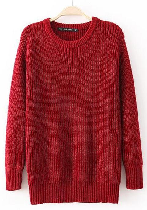 Pullover Puro Sottile Rosso