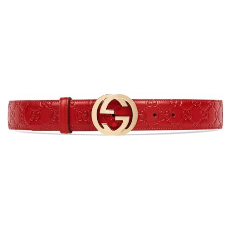 Gucci Signature Leather Belt