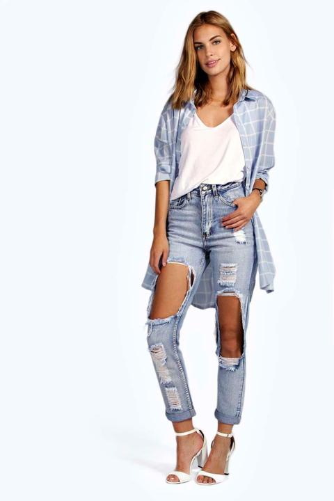 Brea Distressed Boyfriend Cheeky Rips Jeans