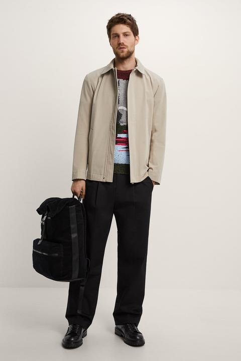 Textured Parka With Hood