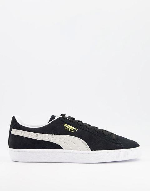 Puma Classic Suede Trainers In Black