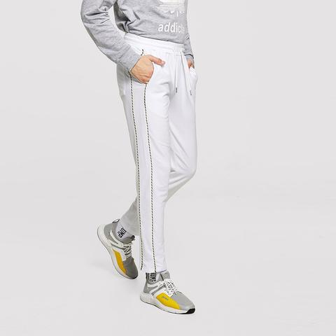 Pantalones De Hombres De Lado Ribete En Contraste Con Bolsillo Oblicuo de  SheIn en 21 Buttons