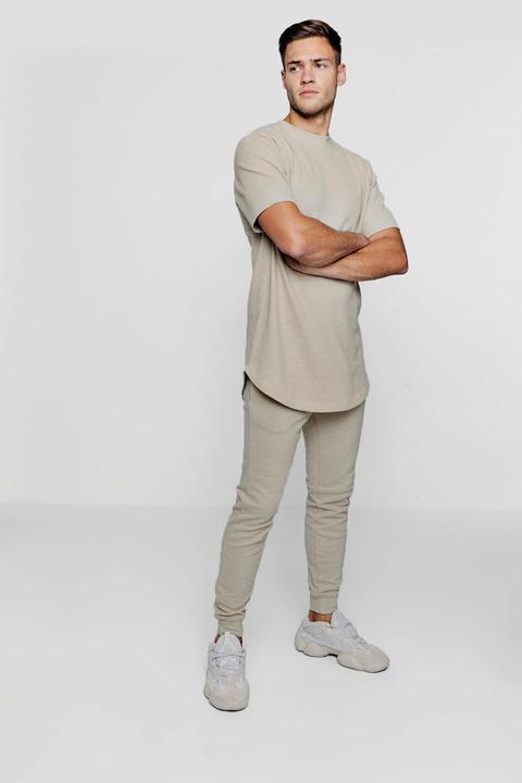 Pique T-shirt & Super Skinny Jogger