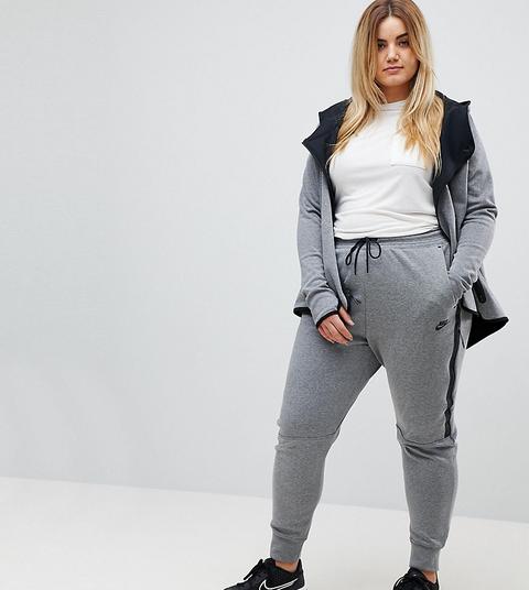 Nike Plus - Pantaloni Della Tuta In Pile Tecnico Grigi - Grigio