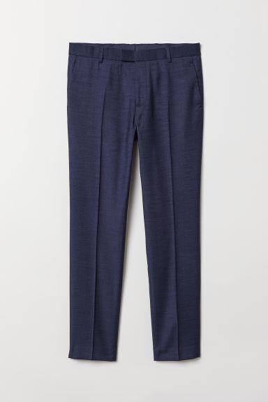 H & M - Pantalón De Traje Skinny Fit - Azul