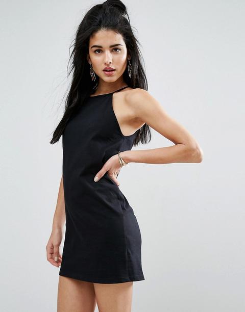 Vestido Estilo Camisola Con Cuello Subido De Asos