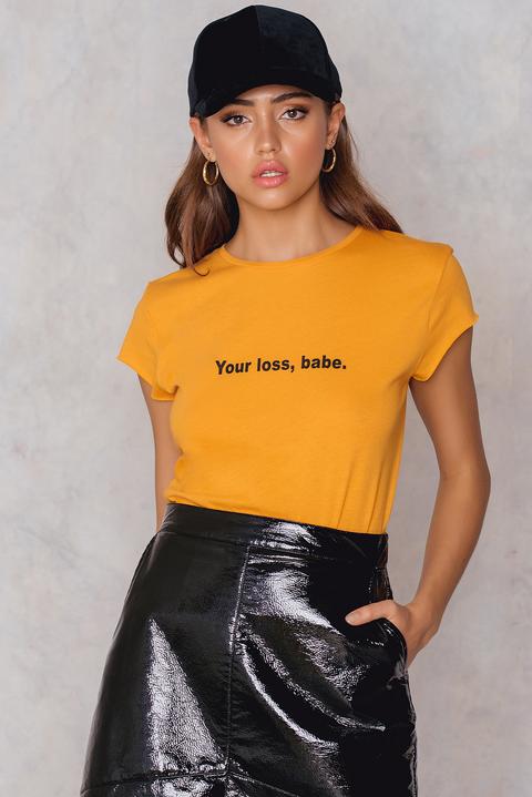 Your Loss Babe Tee Orange