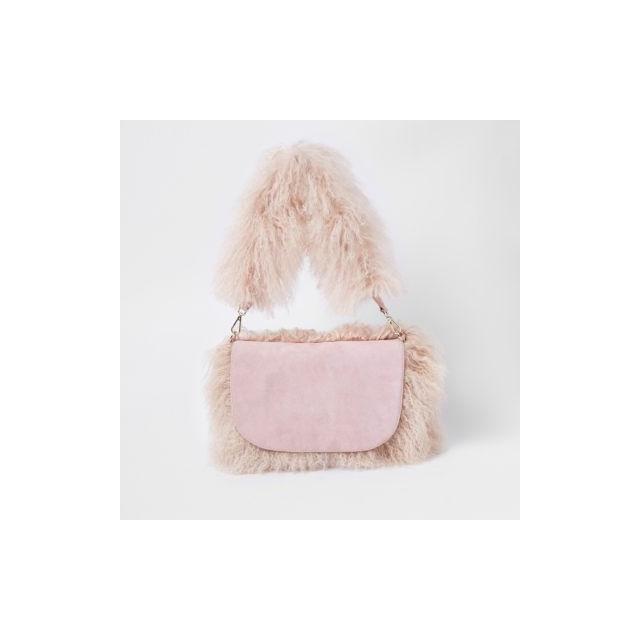 river island mongolian fur bag