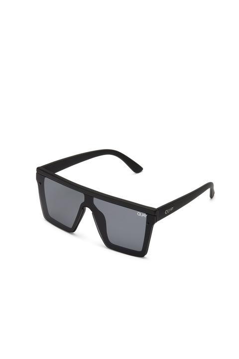 Womens **black And Smoke Hindsight Sunglasses By Quay - Black, Black