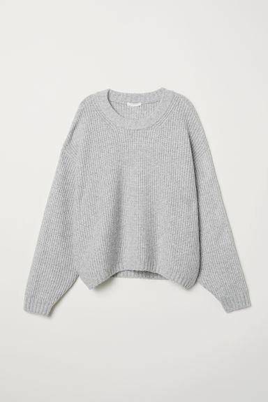 H & M - Pullover In Maglia - Grigio