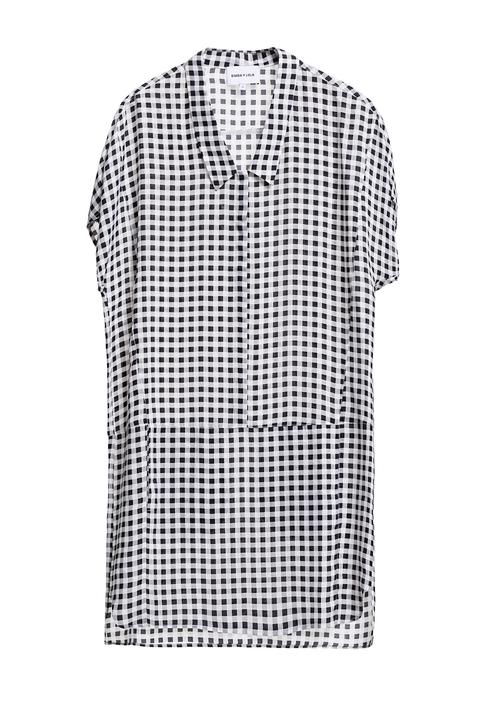 Vestido Camisero Vichy Print