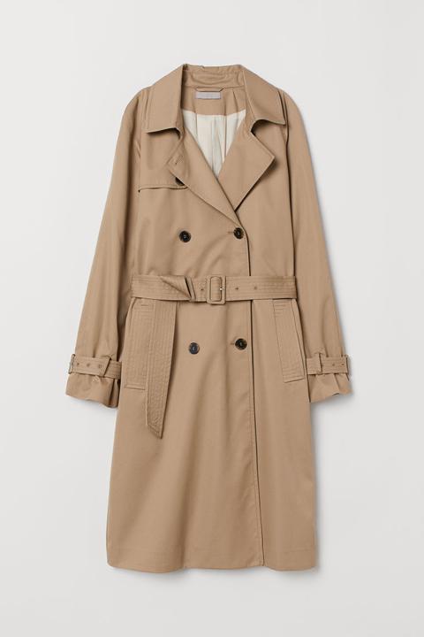 Trenchcoat Beige Damen From H M On 21 Buttons