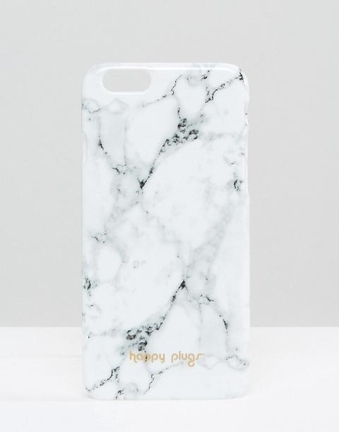 Funda Para Iphone 6/6s Estilo Mármol De Carrara Blanco De Happy Plugs