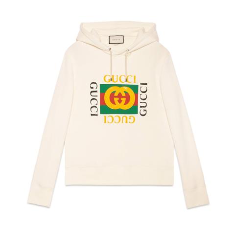 Felpa Oversize Con Logo Gucci