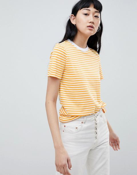 Camiseta A Rayas De Selected Femme