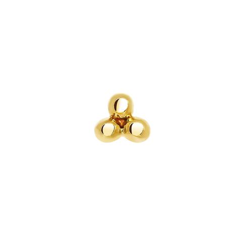 Piercing Tres Esferas Oro 9 Kt