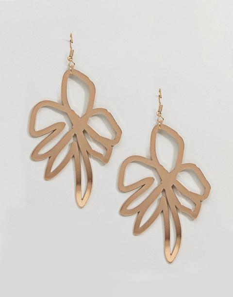 Pendientes Con Diseño De Flores Abstractas De Asos Design