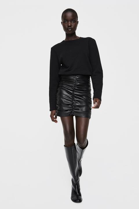 New Zara Draped Mini Skirt Womens Fashion Bottoms Skirts on Carousell