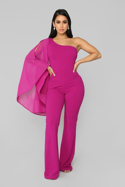 jumpsuit magenta