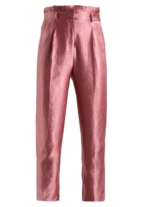 Topshop Pleat Waist Peg Pantaloni Rose