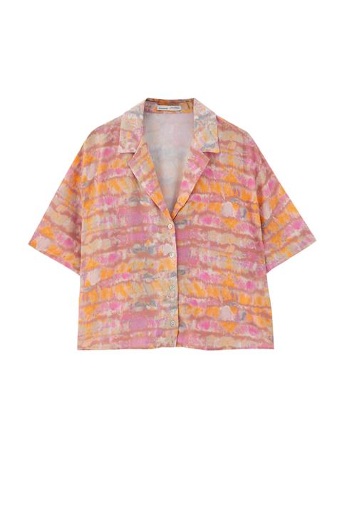 Camisa Tie-dye Manga Corta