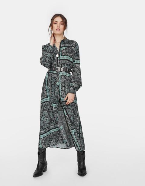 Vestito Lungo Asimmetrico Nero