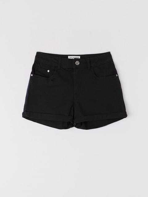 Shorts Tinta Unita Nero