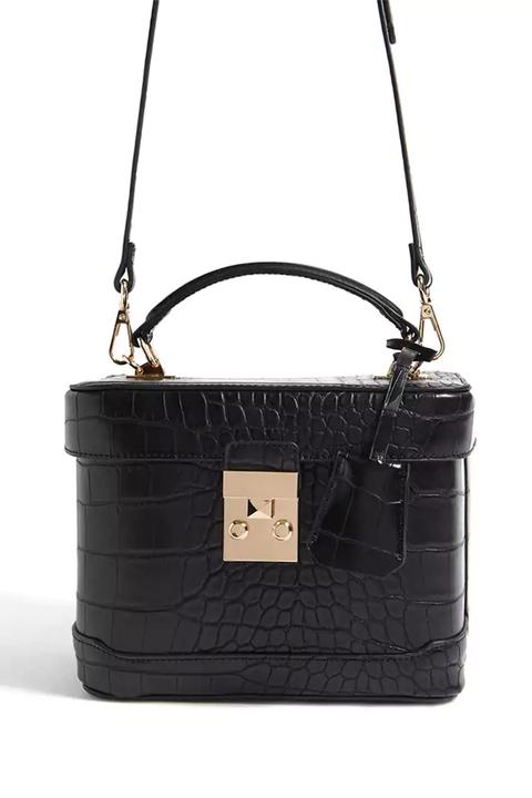 Faux Croc Skin Crossbody