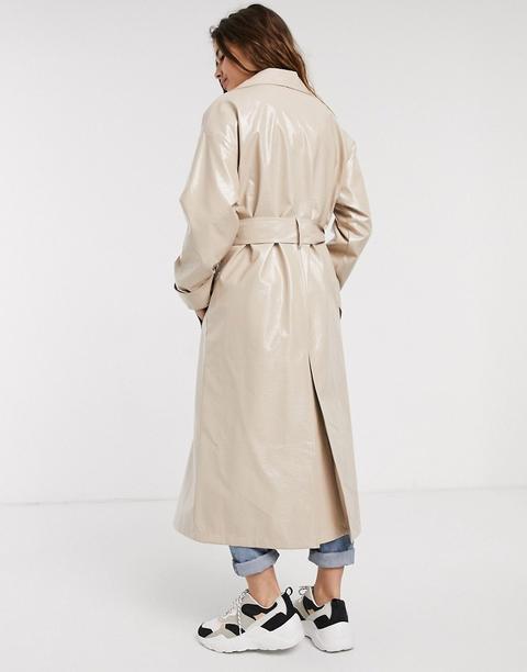 asos vinyl trench