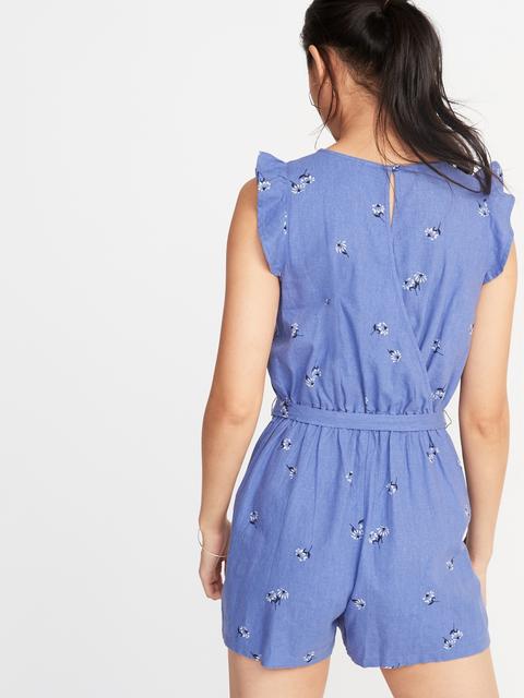 old navy flutter sleeve romper